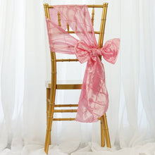 5 PCS | 7 Inch x 106 Inch | Pink Pintuck Chair Sash | eFavorMart