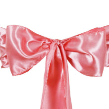 satin & taffeta chair sashes: a pink satin bow on a white background#whtbkgd
