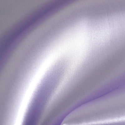 Silky lavender fabric with a smooth, shiny texture.