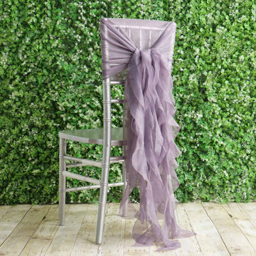 Create a Magical Aura with Violet Amethyst Chair Ties