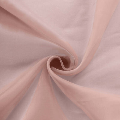 Soft pink sheer fabric with delicate texture and drape.