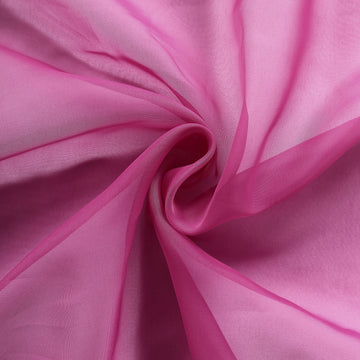 Enhance Your Event Decor with the Fuchsia Chiffon Table Runner