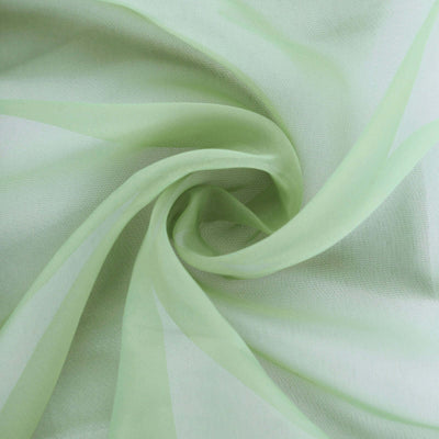 Light green sheer fabric with a soft, flowing texture.