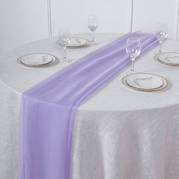 Elevate Your Table Decor with the Lavender Lilac Table Runner