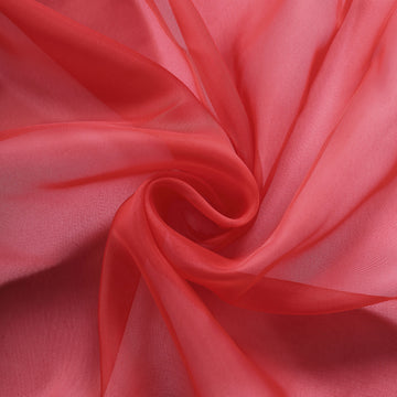 Create a Chic Wedding Look with the Red Premium Chiffon Table Runner
