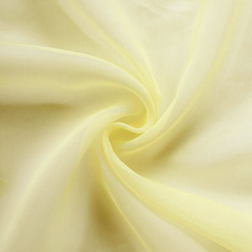Enhance Your Event Décor with the Yellow Chiffon Table Runner