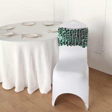 Experience the Luxurious Hunter Emerald Green Chair Sash