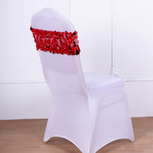 5 Pack Big Payette Sequin Round Chair Sash in Red