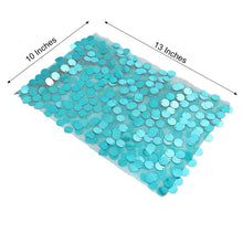 Glittering Turquoise Payette Sequins on Mesh Sheet