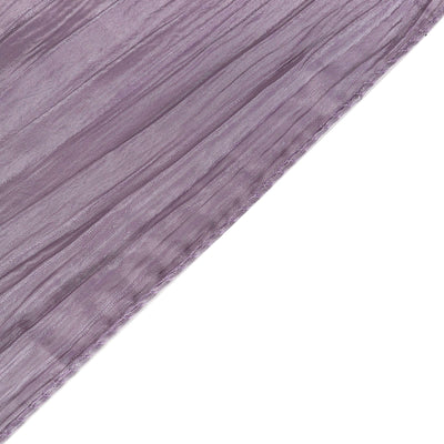 Purple sheer fabric with a textured pattern