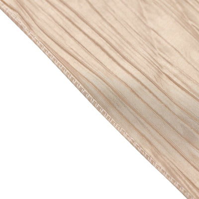 Textured beige fabric with subtle stripes.