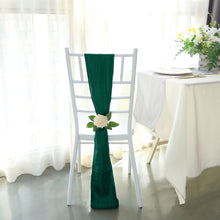 6 Inch By 106 Inch Accordion Crinkle Taffeta Sashes Hunter Emerald Green 5 Pack Chair Sashes