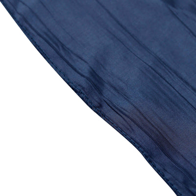 Navy blue fabric with a smooth texture and subtle sheen.