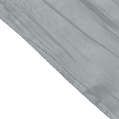 Sheer gray fabric with soft texture, draping elegantly.