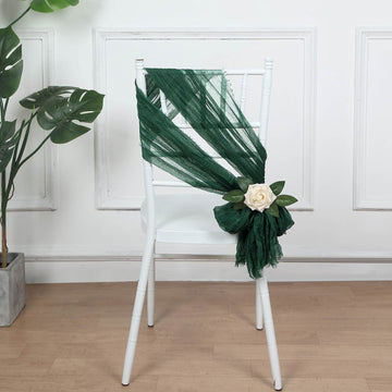 Create Unforgettable Memories with Hunter Emerald Green Chair Sashes