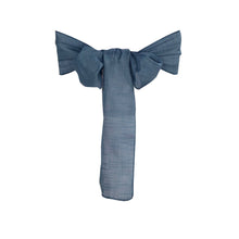 5 Pack | Blue Linen Chair Sashes, Slubby Textured Wrinkle Resistant Sashes#whtbkgd