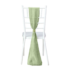 Pack Of 5 Faux Sage Green Jute Chair Sashes 6 Inch X 108 Inch