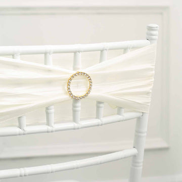 Enhance Your Event Decor with the Gold Metal Chair Band Brooch
