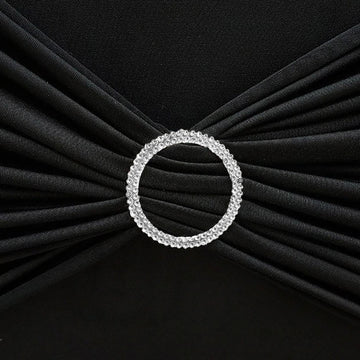 Add Sparkle to Your Event with Silver Diamond Chair Sash Buckles