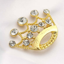 2 Inch Gold Diamond Tiara Chair Wrap Bow Pin
