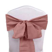 5 Pack | Cinnamon Rose Polyester Chair Sashes - 6inch x 108inch#whtbkgd
