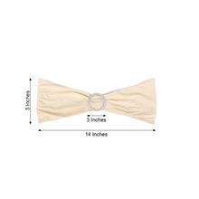 Spandex Fitted Chair Sashes Napkin Ring with Measurements of 5 inches and 14 inches