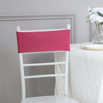 Enhance Your Event Decor with Fuchsia Chair Sashes