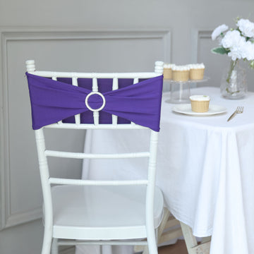 Create a Sumptuous Flair with Purple Chair Sashes