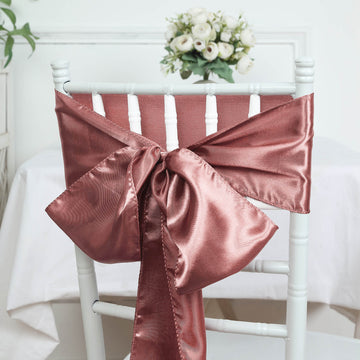 Enhance Your Chair Decor with the Shiny Charm of Satin Chair Sashes