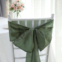 Satin Chair Sashes 6X106 Inch Size Eucalyptus Sage 5 Pack