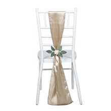 Satin Chair Sashes In Nude Color 5 Pack