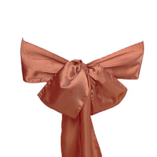 6 Inch x 106 Inch Terracotta Satin Chair Sashes 5 In A Pack#whtbkgd