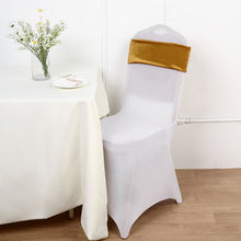 Decorative Velvet Chair Bands In Gold