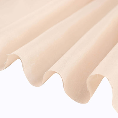 Beige textured fabric with soft, flowing waves.