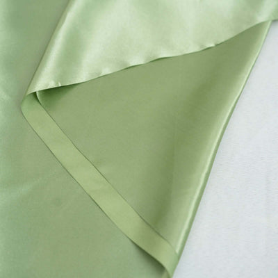Green satin fabric drape with smooth texture and elegant sheen.