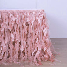 Curly Willow Table Skirt Dusty Rose 14 Feet