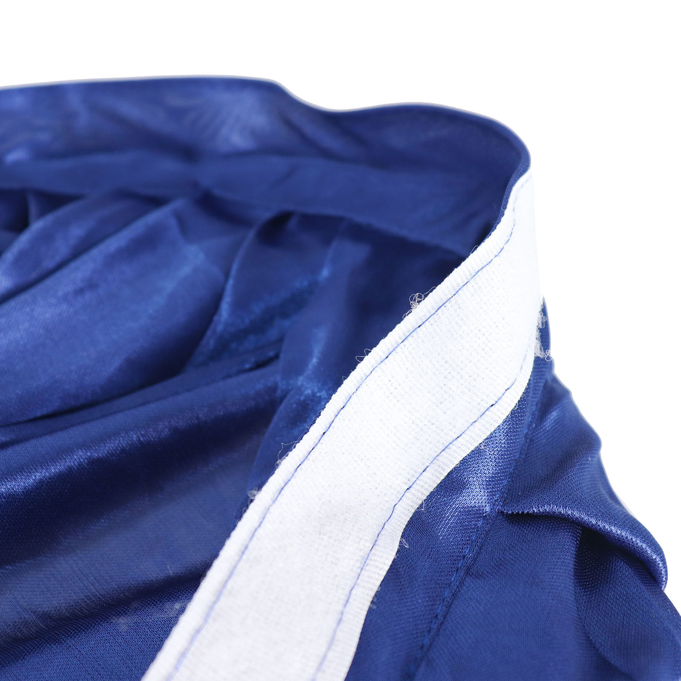 14ft Navy Blue Pleated Satin Table Skirt | eFavormart.com