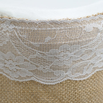 Elevate Your Event Decor with the Rustic Charm of our Jute Burlap Table Skirt