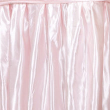 21FT Blush | Rose Gold Pleated Satin Table Skirt#whtbkgd