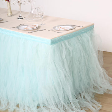 Create a Fairy-Like Setting with the 4 Layer Tutu Table Skirt
