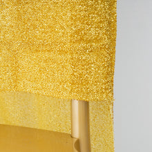 Metallic Gold Colored Tinsel Spandex Chair Slipcover