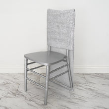 Chair Slipcover Metallic Silver Tinsel Stretch Spandex