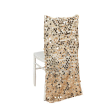 Big Payette Sequin Champagne Chiavari Chair Slipcover#whtbkgd