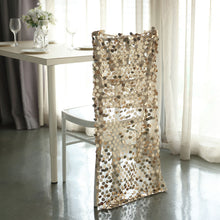 Big Payette Sequin Champagne Slipcover for Chiavari Chairs