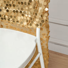 Big Payette Sequin Gold Chiavari Chair Slipcover