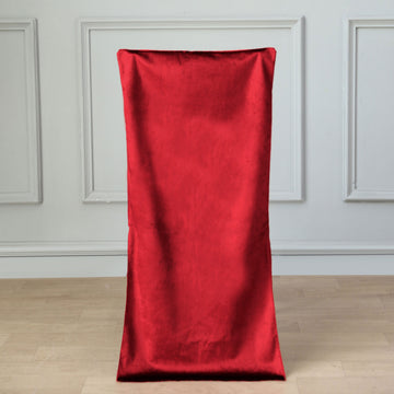 Enhance Your Event Decor with the Burgundy Velvet Chair Cover