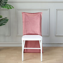 Dusty Rose Colored Velvet Buttery Soft Solid Back Slipcover for Chiavari Chair