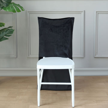 Elevate Your Event Decor with Black Velvet Chair Slipcovers