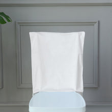 White Chiavari Chair Solid Back Slipcover in Buttery Soft Velvet Fabric