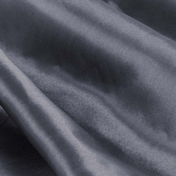 Create Unforgettable Memories with Charcoal Gray Satin Fabric Bolt